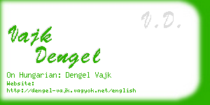 vajk dengel business card